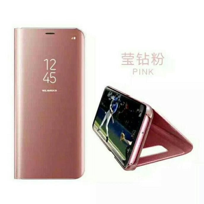 Ốp Lưng Trong Suốt Màu Hồng Có Chân Đỡ Cho Samsung Galaxy J7 Prime