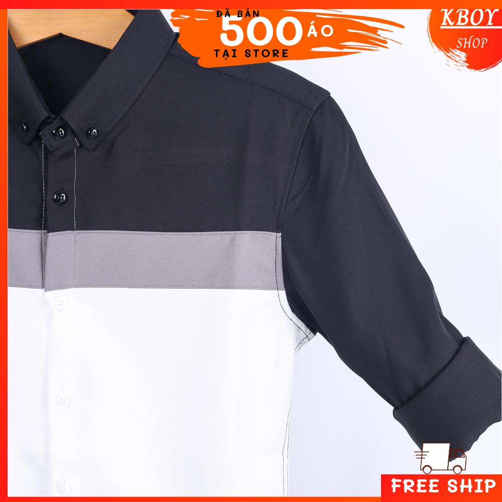 Áo sơ mi cổ bẻ tay dài cao cấp - Basic tinh tế lịch lãm, Mềm mịn, không nhăn, Họa tiết đơn giản dễ phối đồ - T8808 | BigBuy360 - bigbuy360.vn