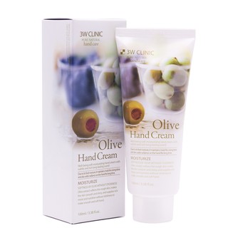 Kem dưỡng da tay olive hàn quốc cao cấp 3w clinic olive 100ml
