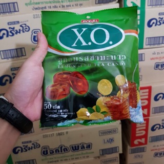(Sỉ) Thùng 36 gói x110g/ gói kẹo XO Lemon Iced Tea Candy 50 Pcs. (110 g.) Product of Thailand