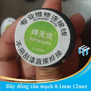 Dây đồng câu mạch 0.1mm 12 mét