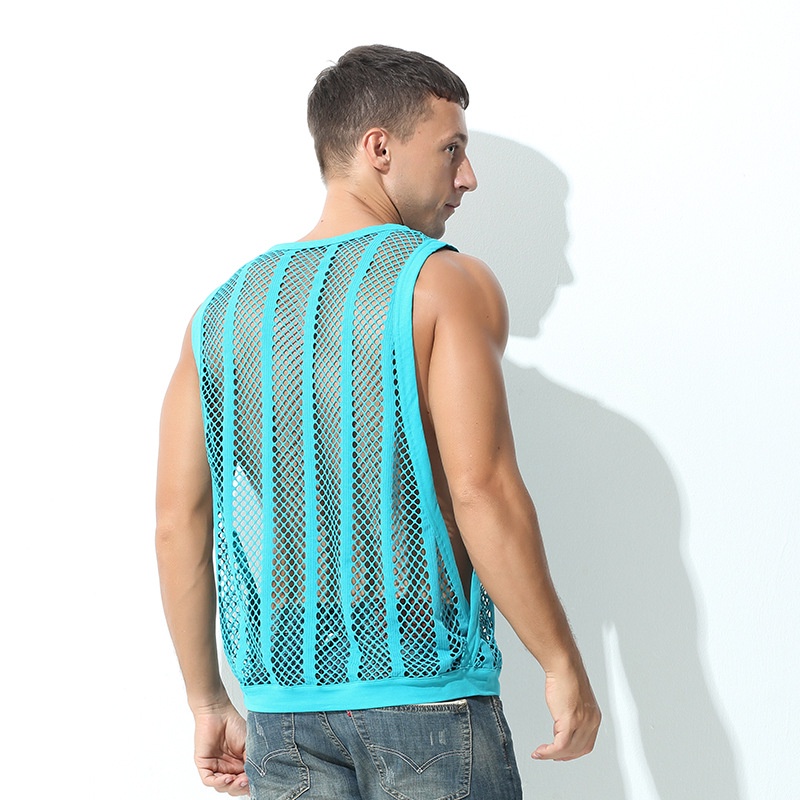Áo Tank Top Lưới Thời Trang Gợi Cảm Cho Nam