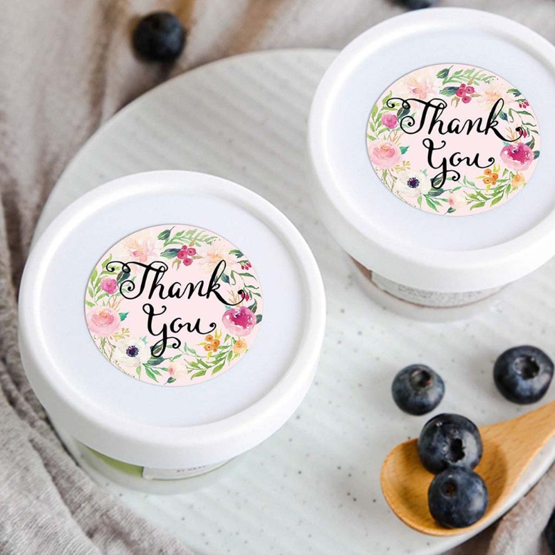 Cuộn 500 Nhãn Dán &quot;Thank You&quot; Cho Thiệp Mời Đám Cưới