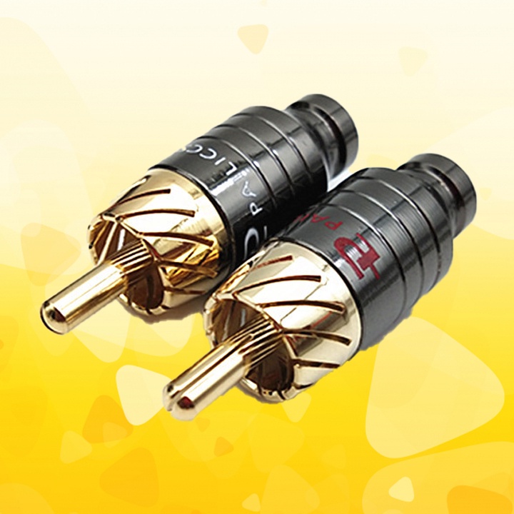 Rắc cắm AV Pailiccs đầu mạ vàng lỗ đuôi nhỏ cao cấp (1 chiếc)