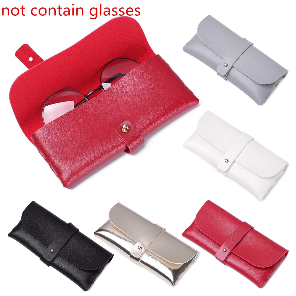 MOILY Vintage  Durable  Portable PU Leather Folding Glasses Box