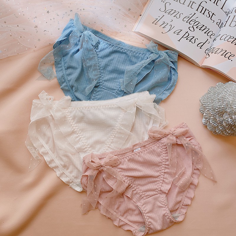 Quần Lót Cotton Lưng Thấp Co Giãn Gợi Cảm Cho Nữ