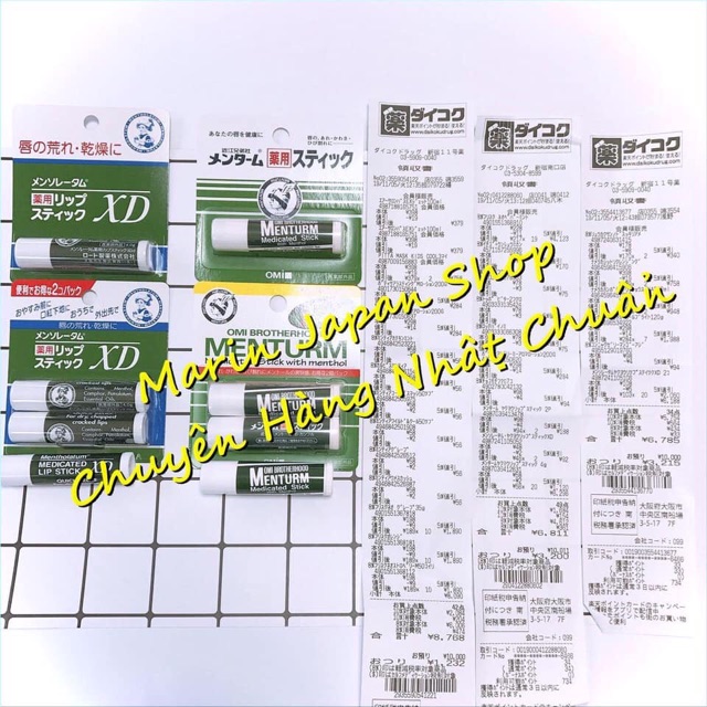 (Đủ bill,chuẩn store Nhật) Son dưỡng bạc hà Omi ,Rohto Nhật Bản | BigBuy360 - bigbuy360.vn