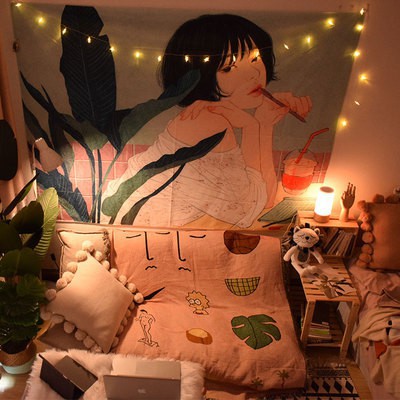 Thảm Treo Tường Hình Phong Cách Lãng Mạn Trang Trí Nội Thất | BigBuy360 - bigbuy360.vn