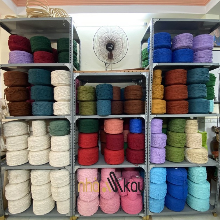 500 gram Dây thừng màu NÂU SOCOLA macrame 5mm 3 xoắn