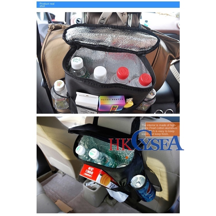 Túi Đựng Đồ Ăn Nhiều Ngăn Cách Nhiệt Đa Năng Gắn Lưng Ghế Xe Hơi