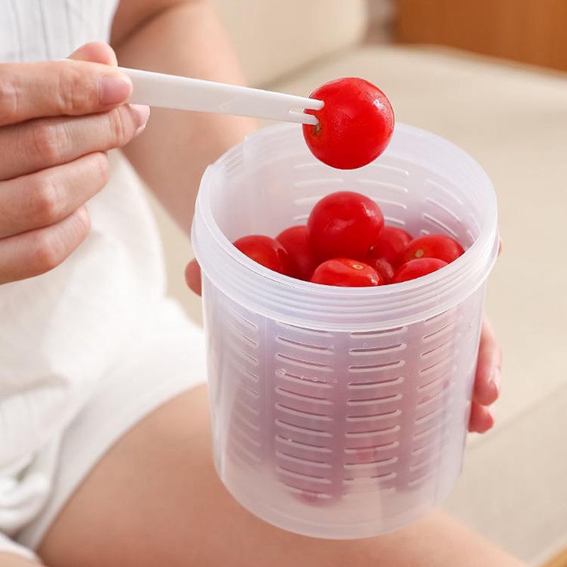 Hộp Đựng Trái Cây Có Nĩa Tiện Lợi