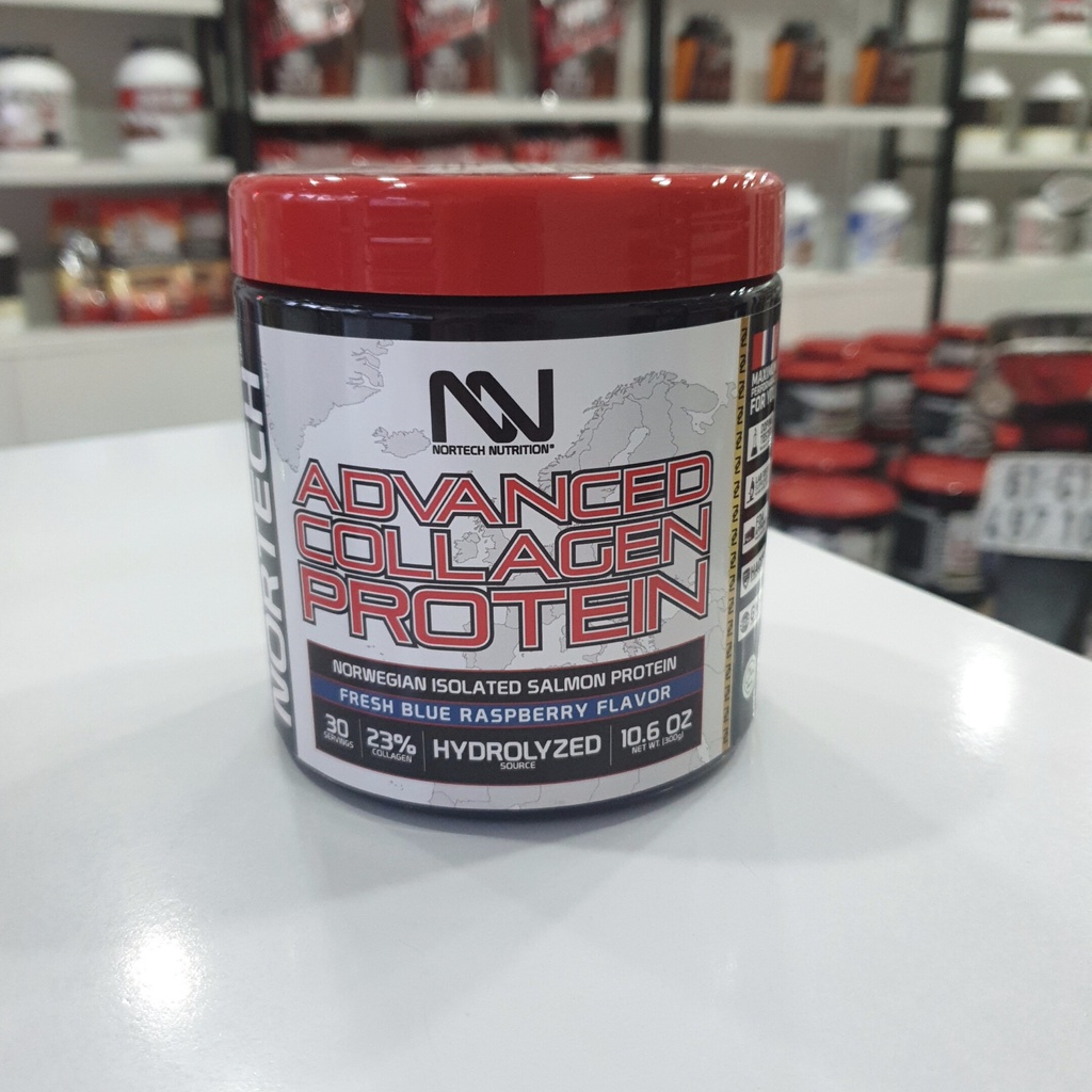 Nortech Nutrution - Advanced Collagen Protein -  protein hydrolized cao cấp từ cá hồi tươi Nauy, Hộp 300g