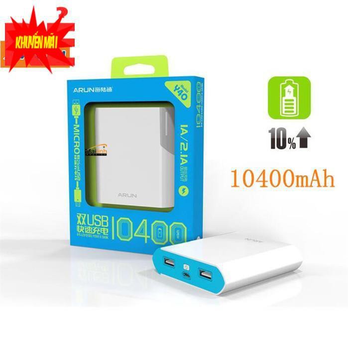 SẠC DỰ PHÒNG ARUN 10400MAH