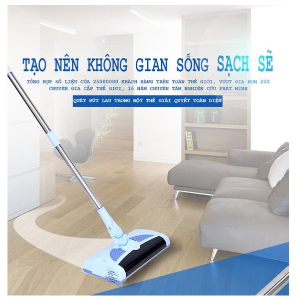 [Mã ELHALOC10 giảm tối đa 800K đơn 500K] Máy hút bụi lau nhà 2 in 1 cầm tay đa năng Auto Clean - King's Garden