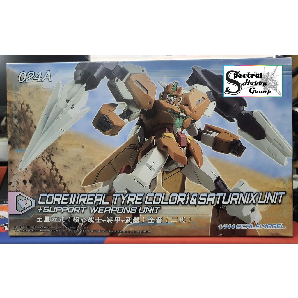 Mô hình lắp ráp HG 1/144 Core II Real Type Color &amp; SATURNIX + support weapon unit 024A