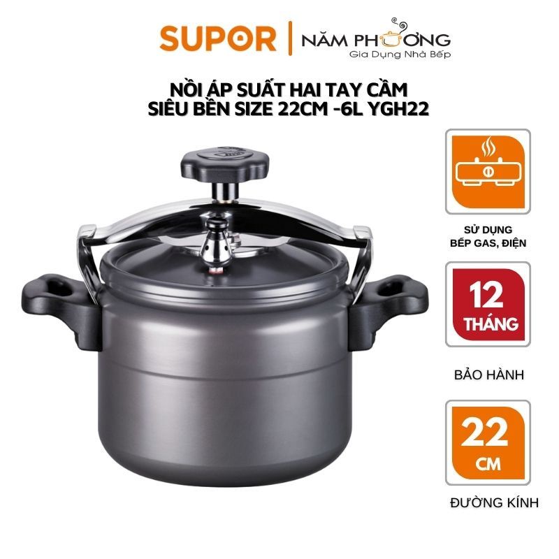 Nồi áp suất oxy hóa cứng SUPOR YGH22