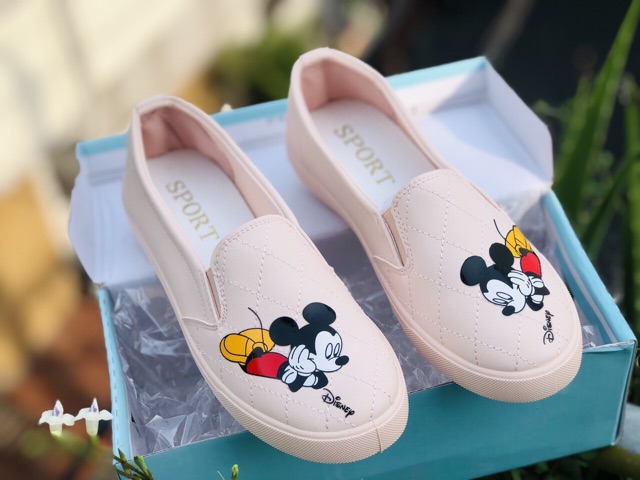 SALE ✔️GIÀY LƯỜI MICKEY 2 màu