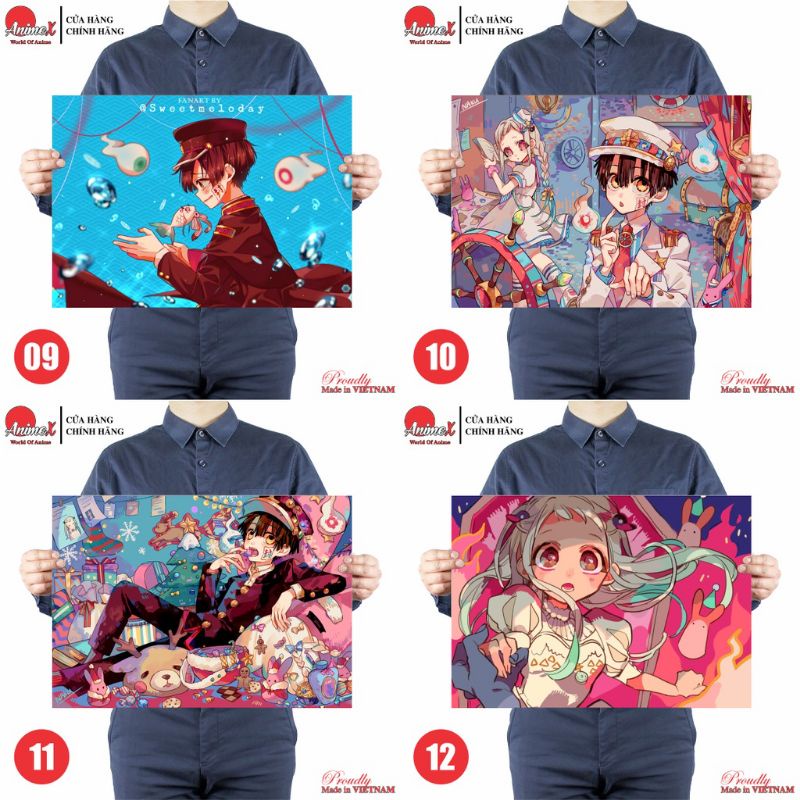 Hình dán sticker nhân vật Hanako nhà xí lẻ