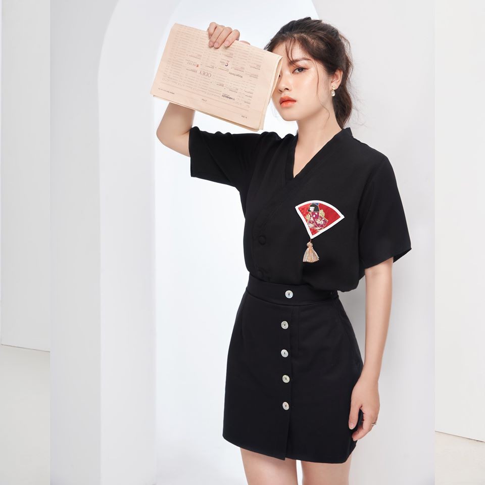 Chân váy xẻ nút _CVXN hangkao | BigBuy360 - bigbuy360.vn
