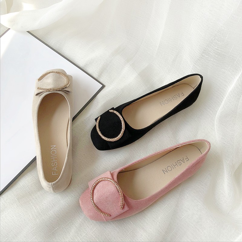 Giày Búp Bê Mũi Vuông Phong Cách Hàn Quốc 2021 Cho Nữ | BigBuy360 - bigbuy360.vn