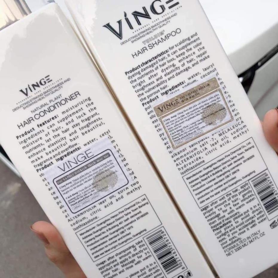[HÀNG HOT]  Cặp Dầu Gội Xả Collagen Vinge 1000ML | Giảm Rụng Tóc, Kích Mọc Tóc, Phục Hồi Tóc Hư Tổn | Hàng Chính Hãng | BigBuy360 - bigbuy360.vn