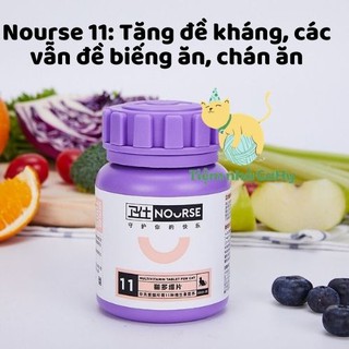 [Nourse Mèo- Giá Đẹp] Nourse 11- Vitamin Tổng Hợp Cho Mèo- Tăng Sức Đề Kháng- Hỗ Trợ Biếng Ăn- Giúp Tăng Cân- 200 Viên