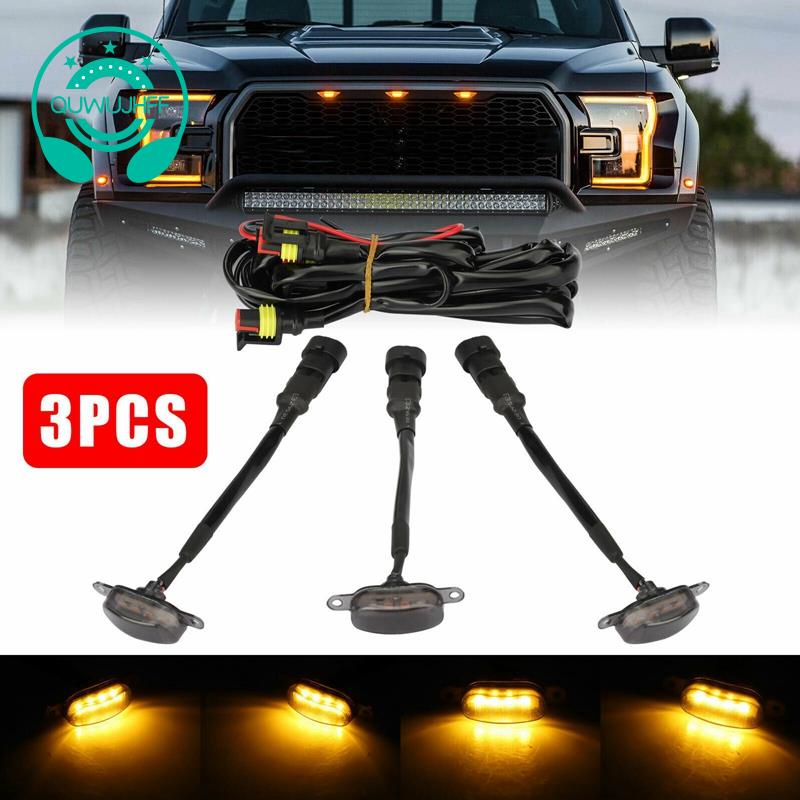 Bộ 3 đèn LED màu hổ phách cho xe Ford F-150 Raptor