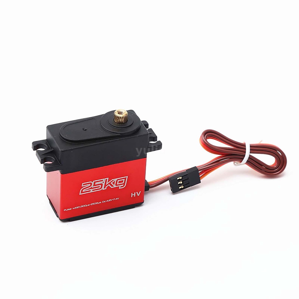 Động Cơ Servo 25kg 25t Servo Ip66 180 Độ Chống Nước Cho Xe Hơi / Máy Bay / Thuyền Điều Khiển Từ Xa 1 / 12 1 / 10