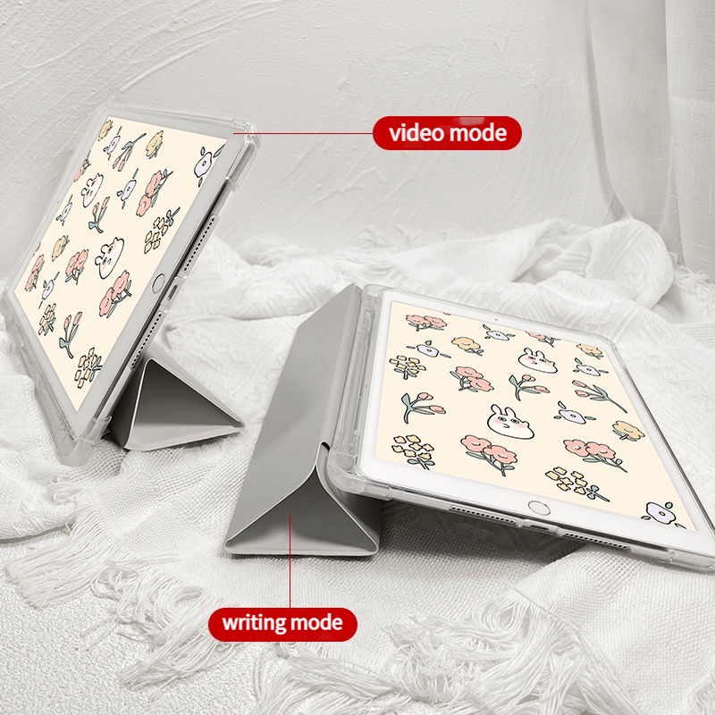 Ốp Máy Tính Bảng Tpu Silicon Chống Rơi Hình Thỏ Cho Ipad Air 5 10.2 Inch 7th 2019 Air3 10.5 Pro 9.7 Air2 Air1 Mini 4 Mini5 Mini123 Air 4