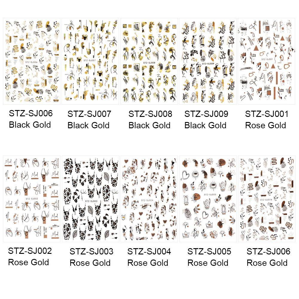 Miếng Dán Trang Trí Móng Tay Họa Tiết Hình Học Holographic