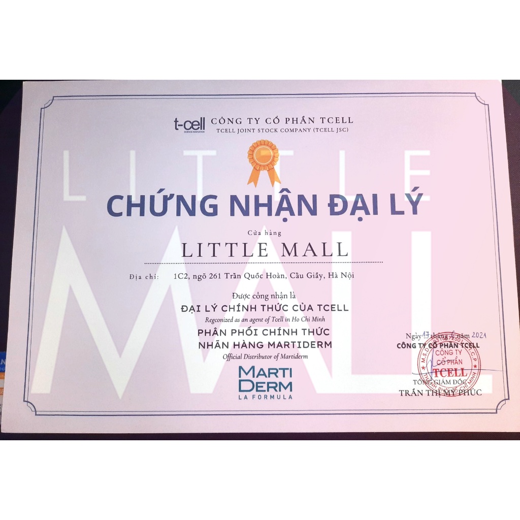 Kem dưỡng tái tạo &amp; phục hồi da nhạy cảm MartiDerm skin repair cicra vass cream TẶNG mặt nạ Sexylook (Nhập khẩu)