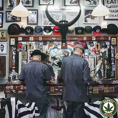 Set 50-200 Sticker Barber dán gương, tủ, tường Barber Shop, Salon... siêu dính