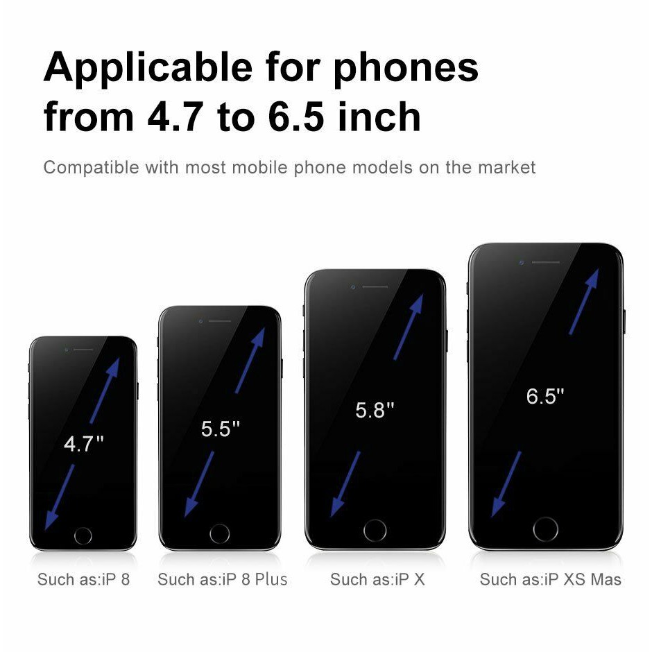 Giá đỡ điện thoại Baseus Horizontal Screen Gravity đặt trên taplo xe ô tô cho iPhone, Samsung, Xiaomi, Huawei, Xiaomi..