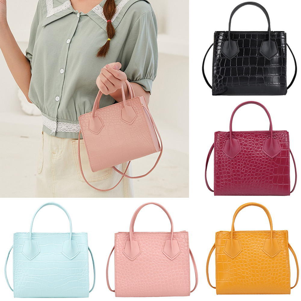 Túi Đeo Chéo Sức Chứa Lớn Họa Tiết Da Cá Sấu Nhiều Màu Sắc Thời Trang Cho Nữ