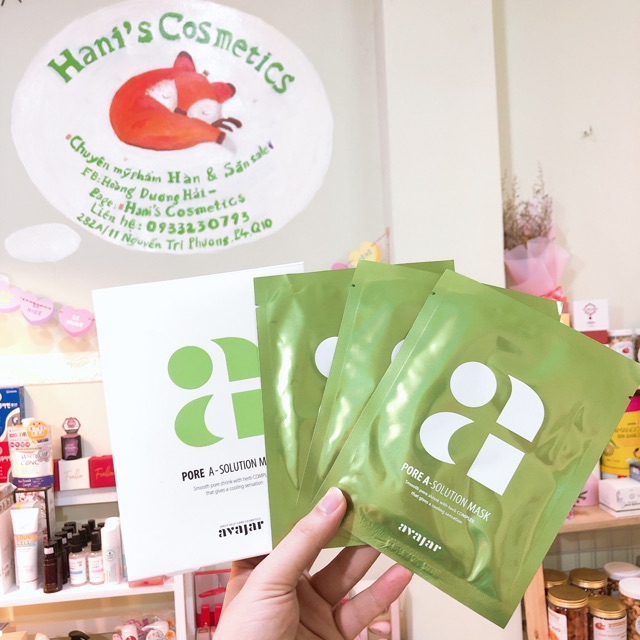 Mặt Nạ Se Khít Lỗ Chân Lông Avajar Pore A - Solution Mask