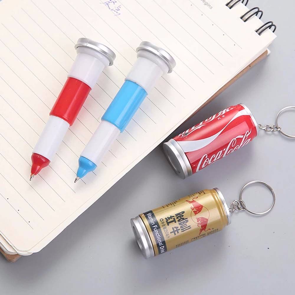 Bút Bi Hình Lon Nước Ngọt / Lon Nước Ngọt Hoạt Hình Sáng Tạo Có Thể Thu Gọn Cho Học Sinh