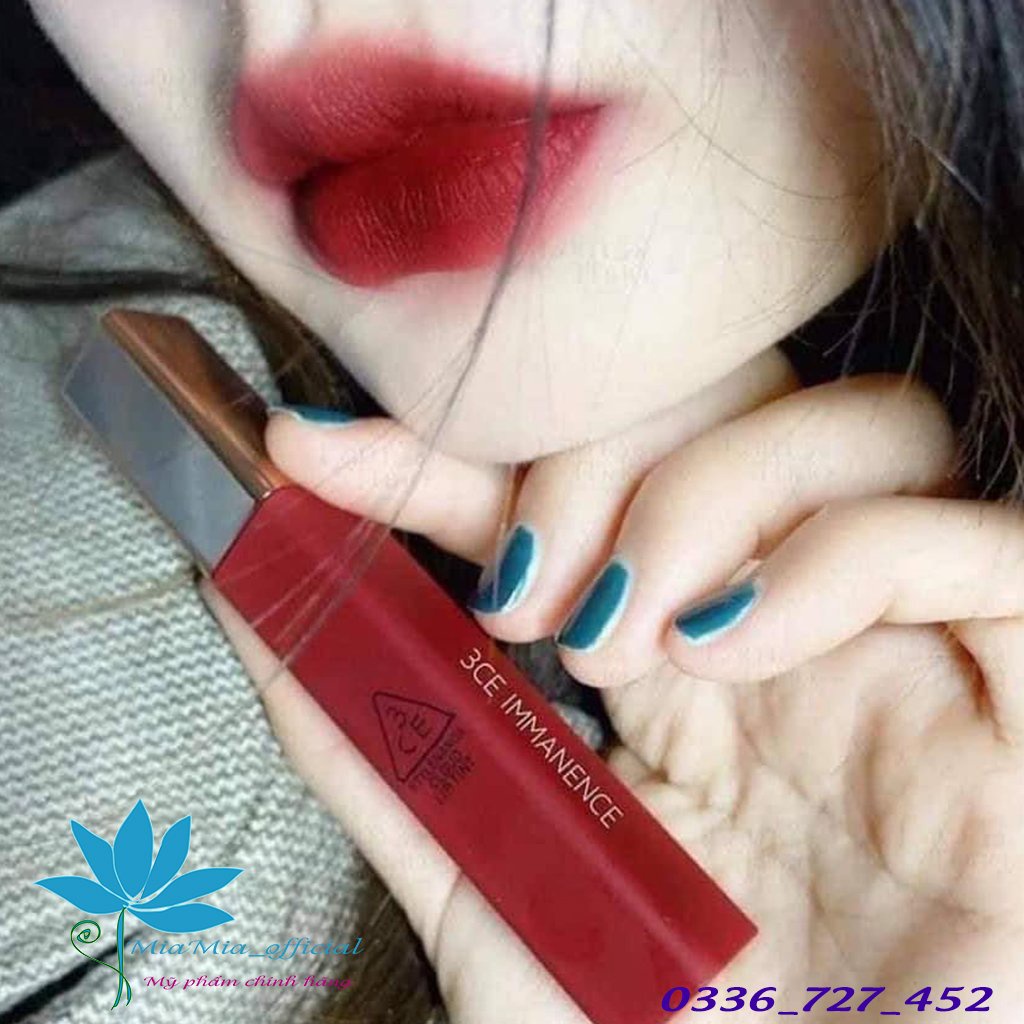 Son Kem Lì 3CE Cloud Lip Tint Immanence Màu Đỏ Trầm Rất Sang Và Tôn Da