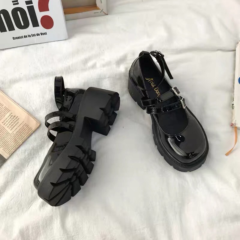 Giày búp bê baby doll độn đế 5cm