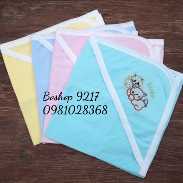 Chăn Ủ Cotton Mùa Hè 2 Lớp Cho Bé Sơ Sinh / Nhiều Màu