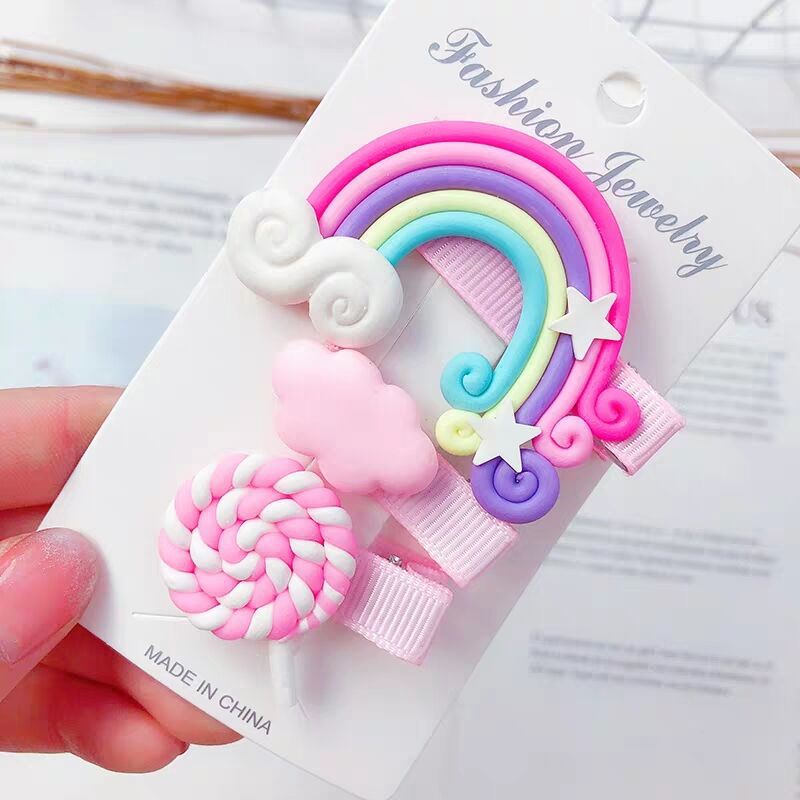 Kẹp Tóc Hình Kẹo Mút Dễ Thương Cho Nữ