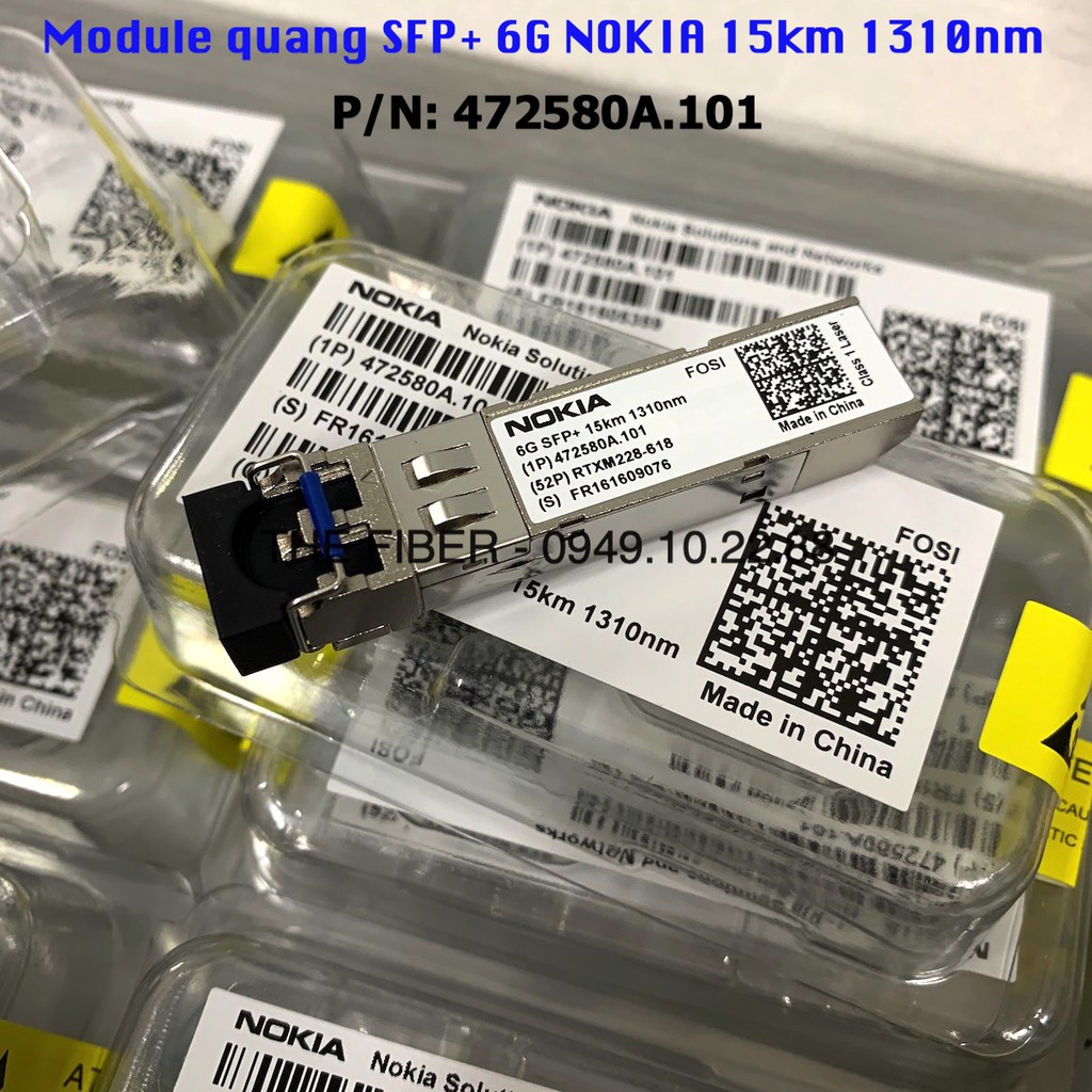 Module quang NOKIA 6G SFP+ 15km 1310nm SM (1P）472580A.101