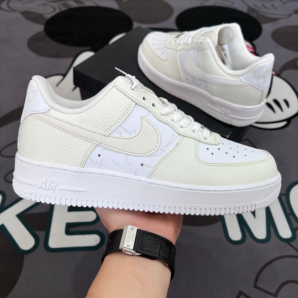 Giày A.F.1 low Mi.ni Ch.ecks White Sail