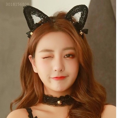 Nữ đồ dùng thú vị ren chân Vòng đeo tay cặp đôi sm Ribbon Phụ Kiện Vòng cổ chuông Tán Tỉnh Headband đồ trang sức