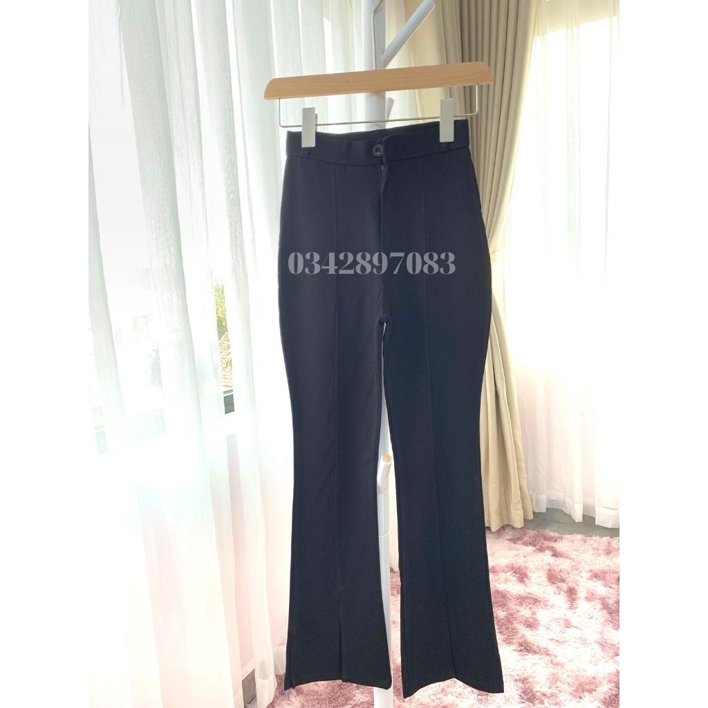 Quần Ống Loe Xẻ Dáng Siêu Dài Cực Hot Top 1 Bán Chạy Nhất Hàn Quốc