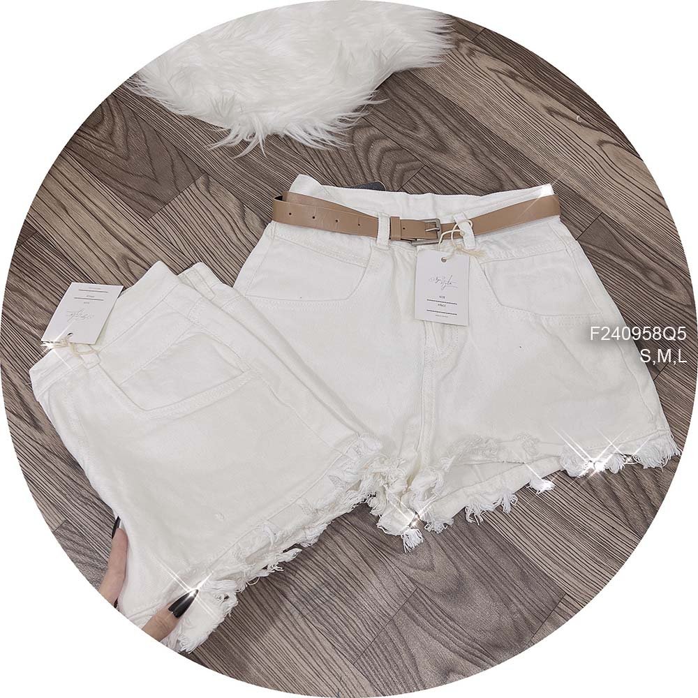 Quần short jean lai tua lưng cao hàng đẹp! (kèm hình thật)