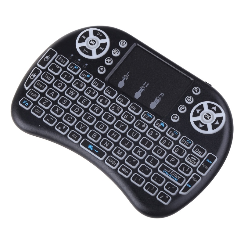 Bàn Phím Mini I8 2.4G Không Dây Có Đèn Nền Cao Cấp