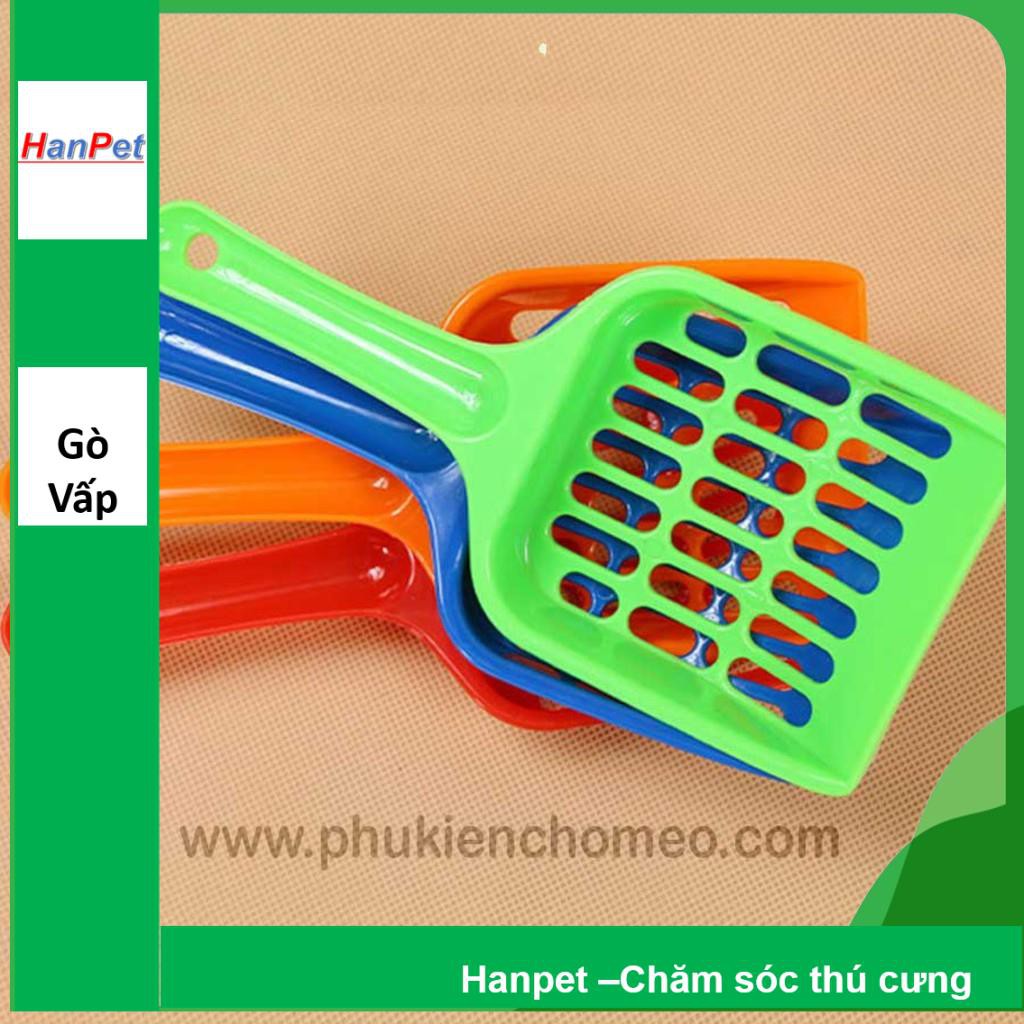 Hanpet.GV- 442- Xẻng xúc phân mèo (- 4711802) hót cát mèo, xúc phân chó