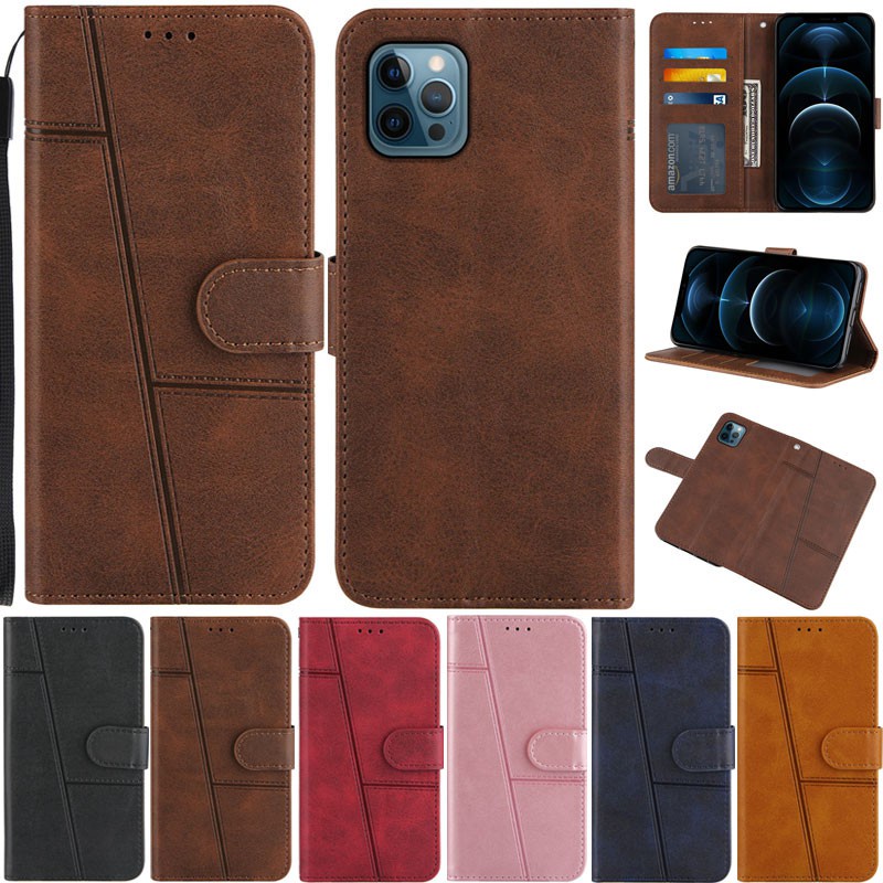 Ốp Điện Thoại Da PU Mềm Mỏng Dạng Ví Retro Sang Trọng Cho iPhone 14 Pro Max 13 Pro Max 14 Plus 13 Mini