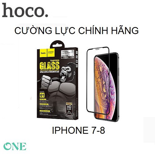 Kính cường lực hoco 3D cao cấp chính hãng dùng cho ip7 ip8