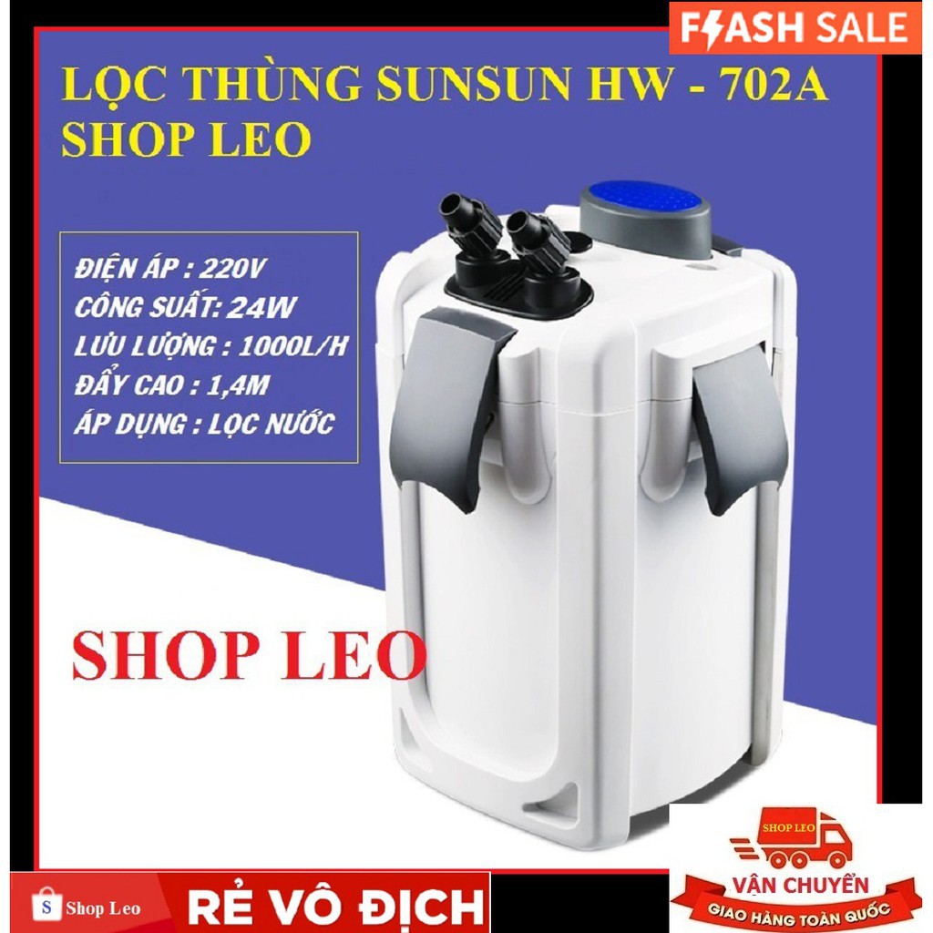 LỌC THÙNG HIỆN ĐẠI SUNSUN HW 702A - BỂ CÁ